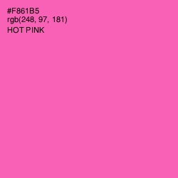 #F861B5 - Hot Pink Color Image