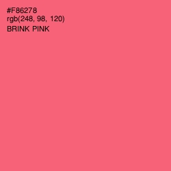 #F86278 - Brink Pink Color Image