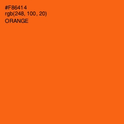 #F86414 - Orange Color Image