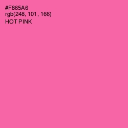 #F865A6 - Hot Pink Color Image