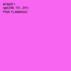 #F865F1 - Pink Flamingo Color Image