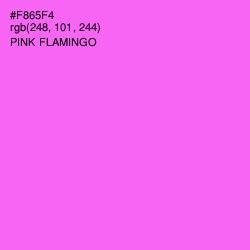#F865F4 - Pink Flamingo Color Image
