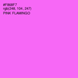 #F868F7 - Pink Flamingo Color Image