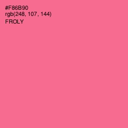 #F86B90 - Froly Color Image