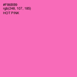 #F86BB9 - Hot Pink Color Image