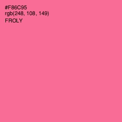 #F86C95 - Froly Color Image
