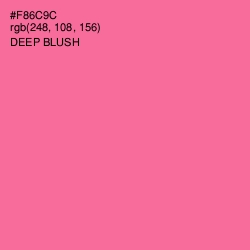 #F86C9C - Deep Blush Color Image
