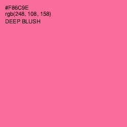 #F86C9E - Deep Blush Color Image