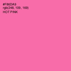 #F86DA9 - Hot Pink Color Image