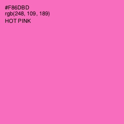 #F86DBD - Hot Pink Color Image
