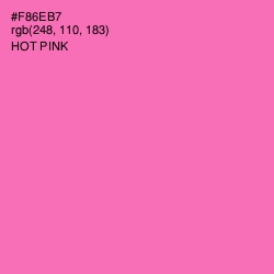 #F86EB7 - Hot Pink Color Image