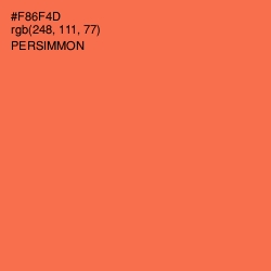 #F86F4D - Persimmon Color Image