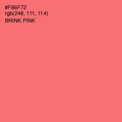 #F86F72 - Brink Pink Color Image
