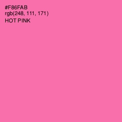 #F86FAB - Hot Pink Color Image