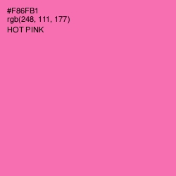#F86FB1 - Hot Pink Color Image