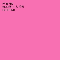 #F86FB2 - Hot Pink Color Image