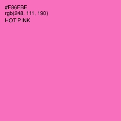 #F86FBE - Hot Pink Color Image