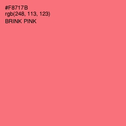 #F8717B - Brink Pink Color Image