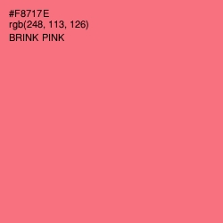 #F8717E - Brink Pink Color Image