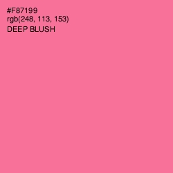 #F87199 - Deep Blush Color Image