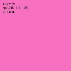 #F871C1 - Orchid Color Image