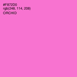 #F872D0 - Orchid Color Image