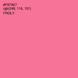 #F87497 - Froly Color Image