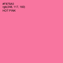 #F875A0 - Hot Pink Color Image