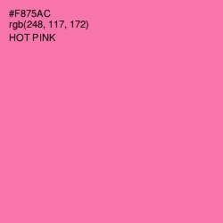 #F875AC - Hot Pink Color Image
