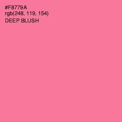 #F8779A - Deep Blush Color Image