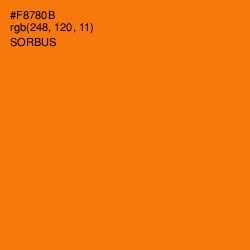 #F8780B - Sorbus Color Image