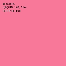 #F8789A - Deep Blush Color Image