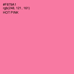 #F879A1 - Hot Pink Color Image