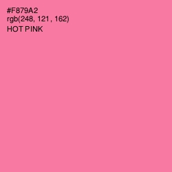 #F879A2 - Hot Pink Color Image