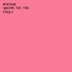 #F87A96 - Froly Color Image