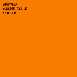 #F87B02 - Sorbus Color Image
