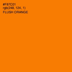 #F87C01 - Flush Orange Color Image