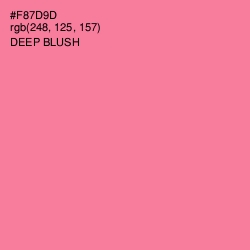 #F87D9D - Deep Blush Color Image