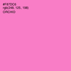 #F87DC6 - Orchid Color Image