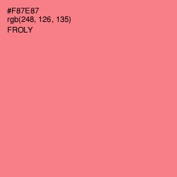 #F87E87 - Froly Color Image