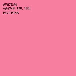 #F87EA0 - Hot Pink Color Image