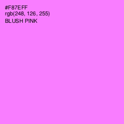 #F87EFF - Blush Pink Color Image