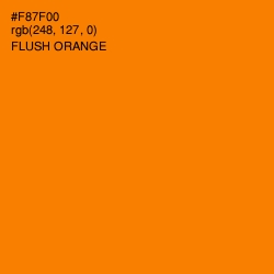 #F87F00 - Flush Orange Color Image