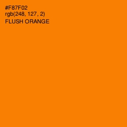 #F87F02 - Flush Orange Color Image