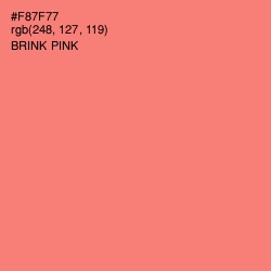 #F87F77 - Brink Pink Color Image