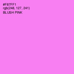 #F87FF1 - Blush Pink Color Image