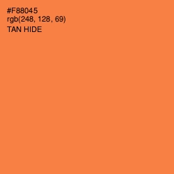 #F88045 - Tan Hide Color Image