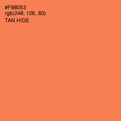 #F88053 - Tan Hide Color Image