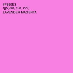 #F880E3 - Lavender Magenta Color Image