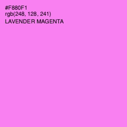 #F880F1 - Lavender Magenta Color Image